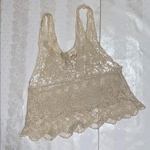 Lace cover up top